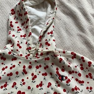 Champion x HVN cherry print hoodie rare
